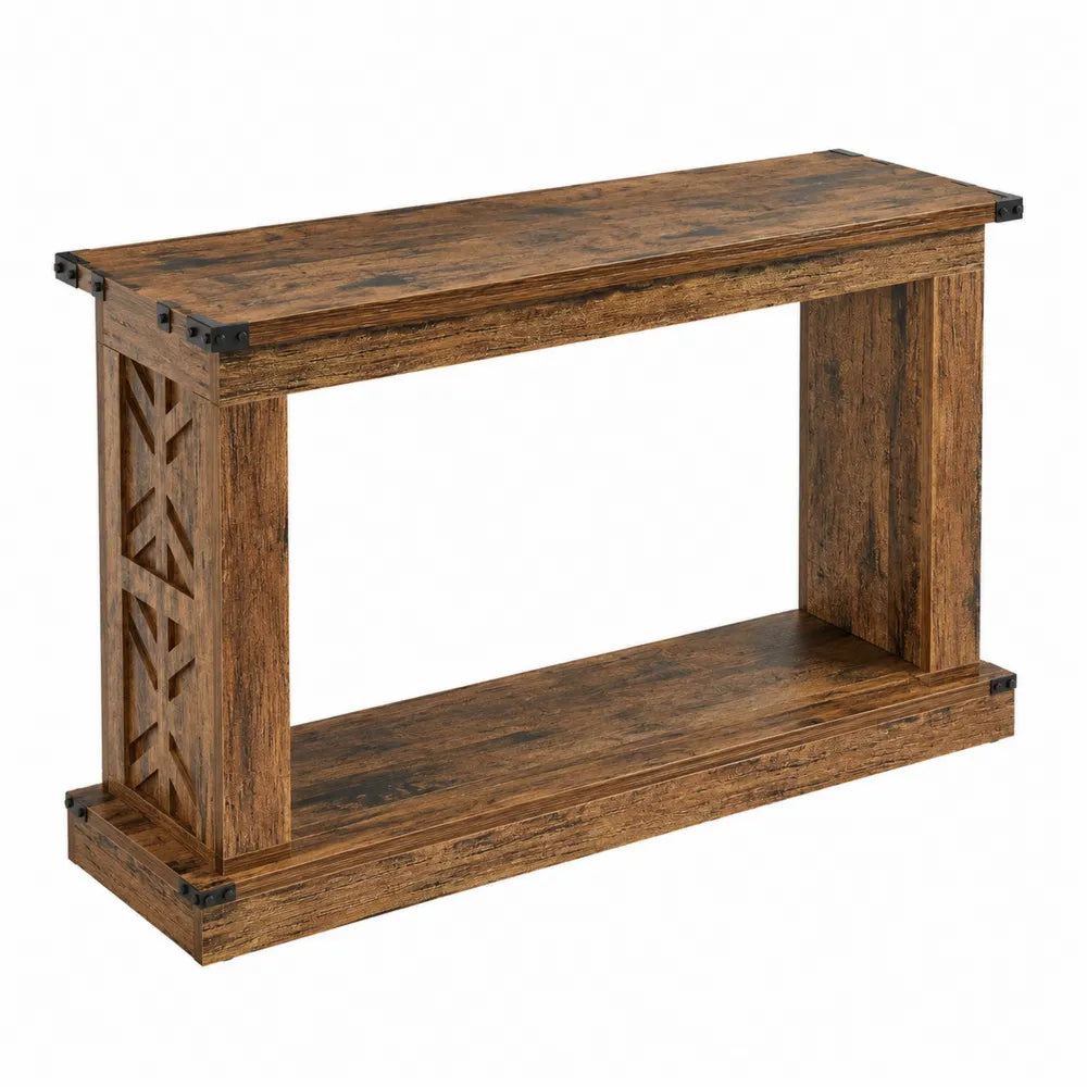 Console rectangulaire en bois 120x30x75 cm