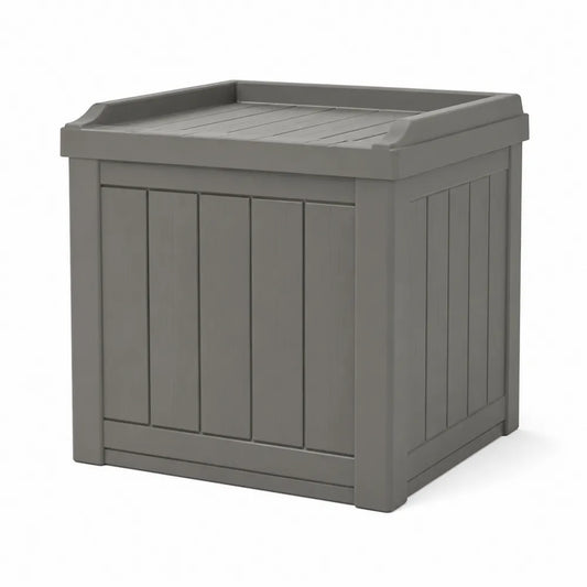Coffre de Rangement en Polypropylène Gris 56x45x57 cm
